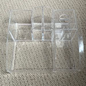 Acrylic makeup organizer storage
